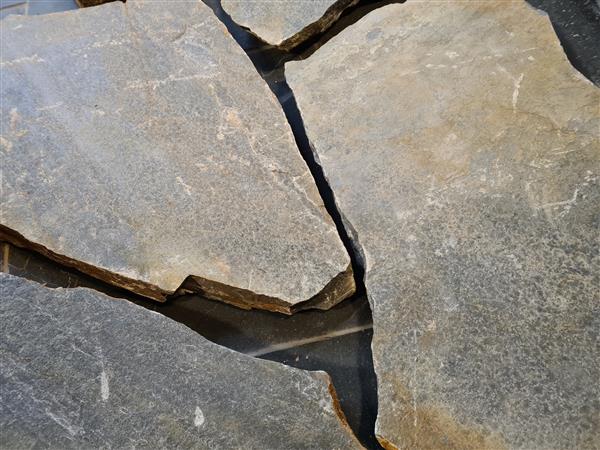 Grote foto natuurlijke uitstraling terras flagstones kavala blue tuin en terras tegels en terrasdelen