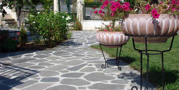 Grote foto breukruwe flagstones kavala grey kwartsiet 3 5 cm dik tuin en terras tegels en terrasdelen