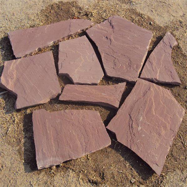 Grote foto mandana red flagstones zwembadterras tuin en terras tegels en terrasdelen