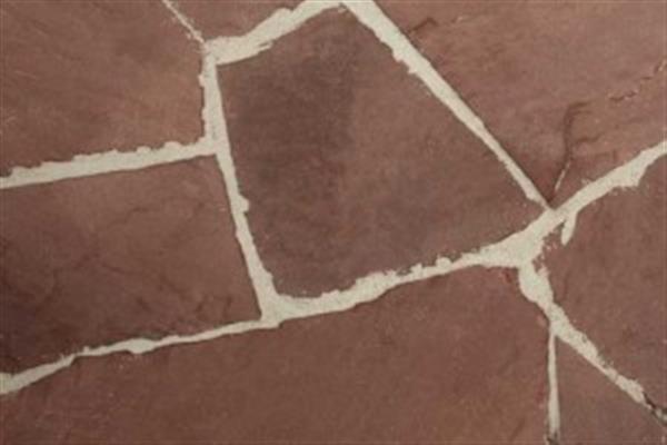 Grote foto mandana red flagstones zwembadterras tuin en terras tegels en terrasdelen