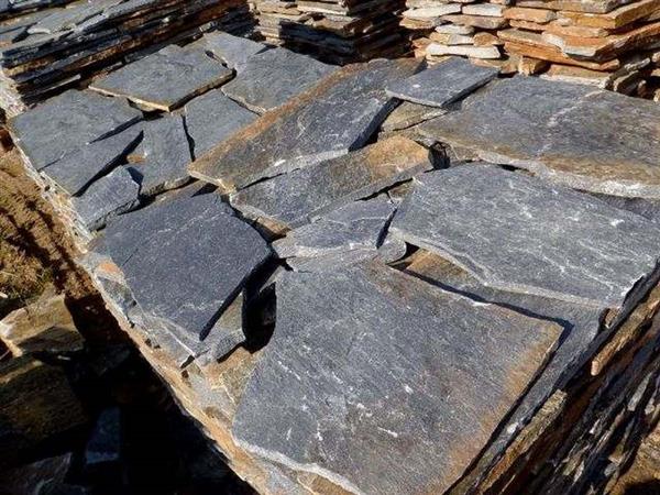 Grote foto kavala black kwartsiet flagstones doe het zelf en verbouw tegels