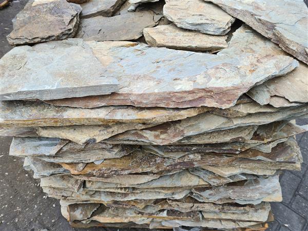 Grote foto de mooiste natuursteen flagstones voor pad terras tuin tuin en terras tegels en terrasdelen