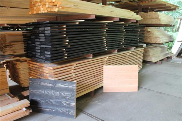 Grote foto zwart geimpregneerde douglas zweedsrabat doe het zelf en verbouw hout en planken