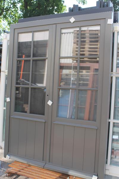 Grote foto nieuwe hardhouten tuindeur 164 5x217 5 cm doe het zelf en verbouw kozijnen en schuifpuien