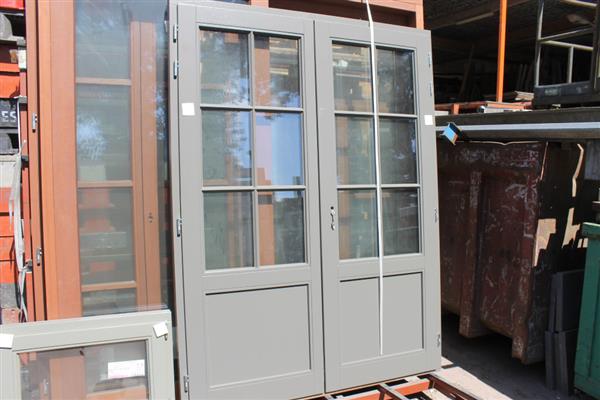 Grote foto nieuwe hardhouten tuindeur 164 5x217 5 cm doe het zelf en verbouw kozijnen en schuifpuien