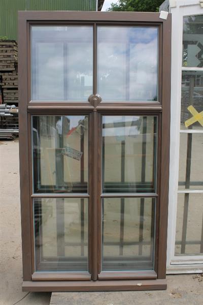 Grote foto hardhout raamkozijn met openslaande ramen 120x224 doe het zelf en verbouw kozijnen en schuifpuien