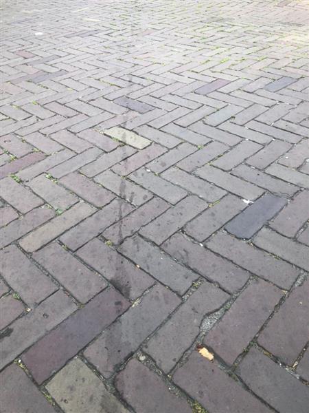 Grote foto gebakken klinkers dikformaten van vroeger tuin en terras sierstenen en rotsen