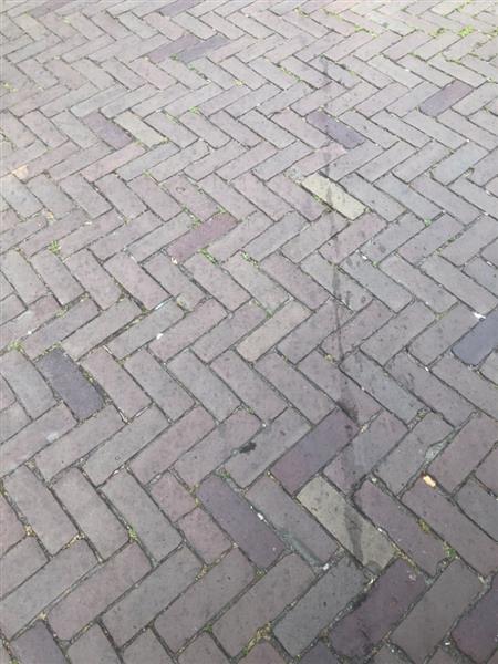 Grote foto gebakken klinkers dikformaten van vroeger tuin en terras sierstenen en rotsen