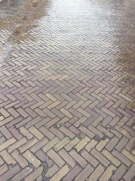 Grote foto gebakken klinkers dikformaten van vroeger tuin en terras sierstenen en rotsen