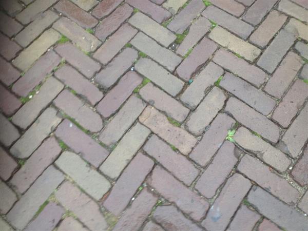 Grote foto gebakken klinkers dikformaten van vroeger tuin en terras sierstenen en rotsen