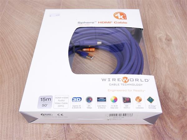 Grote foto wireworld sphere hdmi 2.0 18 gbps ultrahd 4k superior 3d digital audio cable 15 0 metre new audio tv en foto onderdelen en accessoires