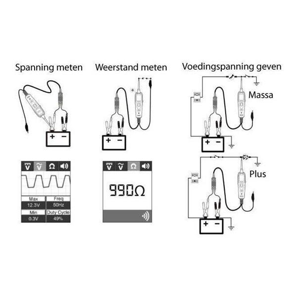 Grote foto autel powerscan ps100 auto onderdelen auto gereedschap