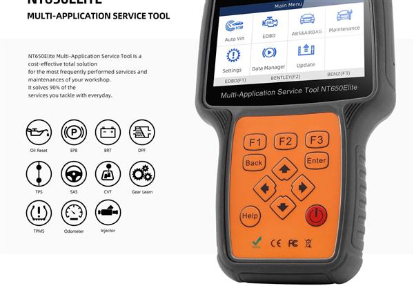 Grote foto foxwell nt650 elite auto onderdelen auto gereedschap