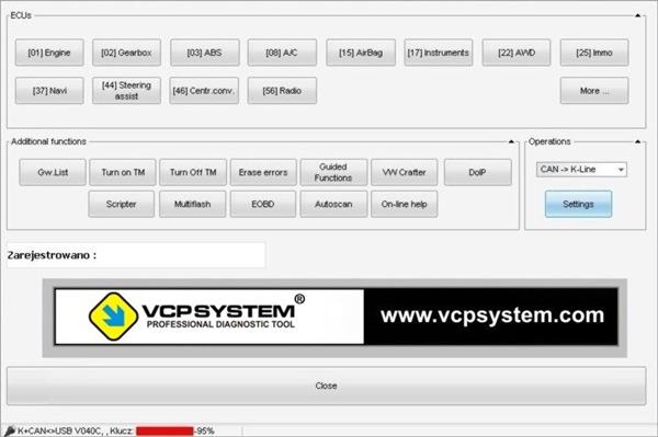 Grote foto volkswagen audi seat skoda vcp k line usb kabel interface auto onderdelen auto gereedschap