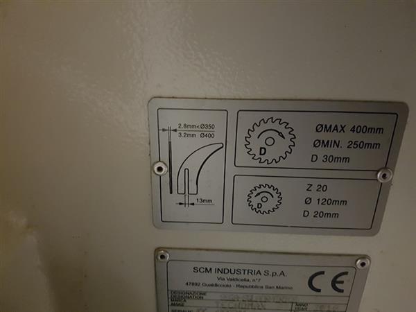 Grote foto formaatzaag scm s400ws voorritser platenzaag doe het zelf en verbouw zaagmachines