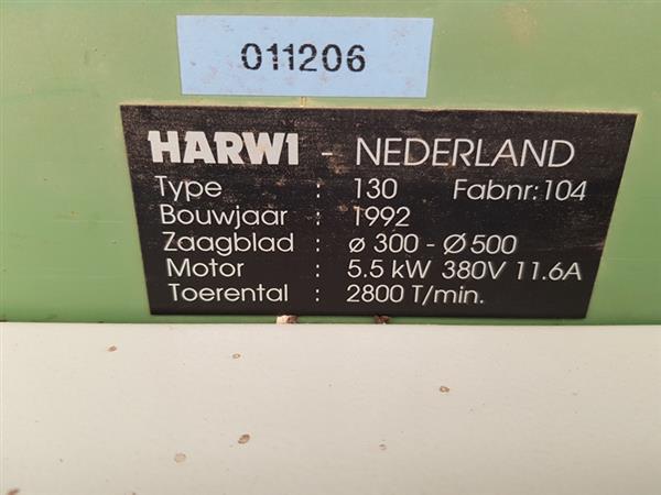 Grote foto harwi 130 7 5pk zaagblad 450mm cirkelzaag zagen doe het zelf en verbouw zaagmachines