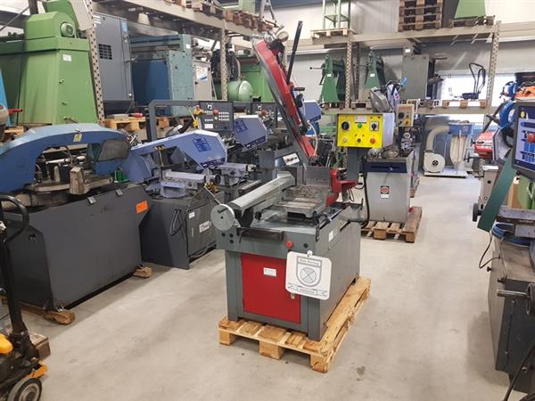 Grote foto bandzaag lintzaag fabris 370 halfautomatisch l r verstek zagen werkplaats metaalbewerkingmachines doe het zelf en verbouw zaagmachines