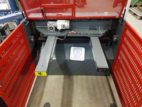 Grote foto knipschaar 1250x3 5mm plaatschaar elektrische achteraanslag guillotineschaar doe het zelf en verbouw gereedschappen en machines