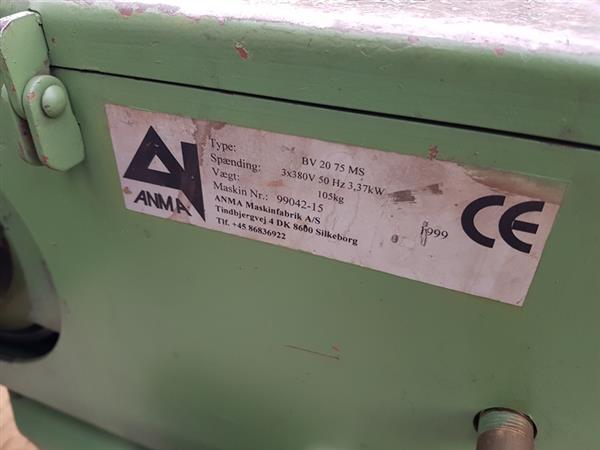 Grote foto bandschuurmachine bandslijpmachine anma bs 20 75 ms met afzuiging in de voet. doe het zelf en verbouw schuurmachines