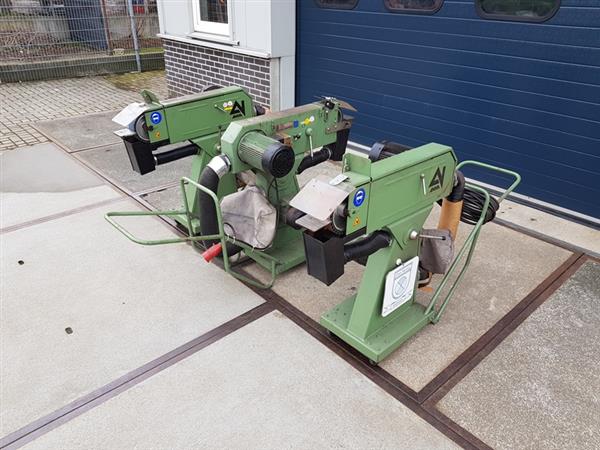 Grote foto bandschuurmachine bandslijpmachine anma bs 20 75 ms met afzuiging in de voet. doe het zelf en verbouw schuurmachines