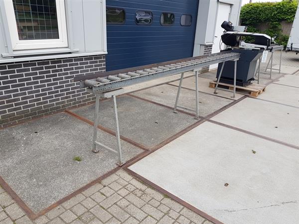 Grote foto gebruikte rollenbaan 1x4m 1x3m met lengte meet systeem doe het zelf en verbouw onderdelen en accessoires