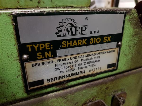 Grote foto halfautomaat bandzaag lintzaag mep shark 310 sx rond 250mm doe het zelf en verbouw materialen en producten