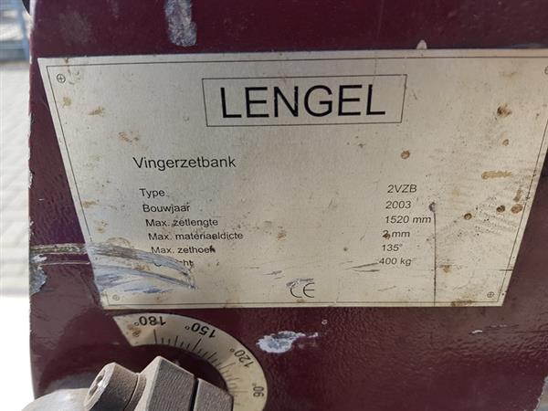 Grote foto lengel vingerzetbank met voetklemming 1520x2mm doe het zelf en verbouw materialen en producten