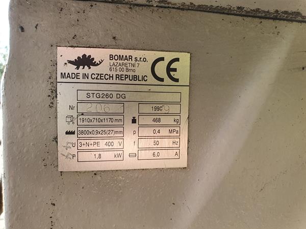 Grote foto bomar stg 260 dg bandzaagmachine lintzaagmachine doe het zelf en verbouw zaagmachines