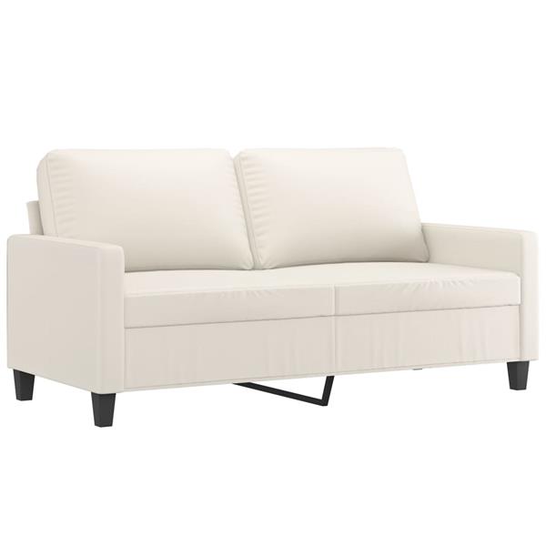 Grote foto tweezitsbank 140 cm kunstleer cr mekleurig huis en inrichting bankstellen