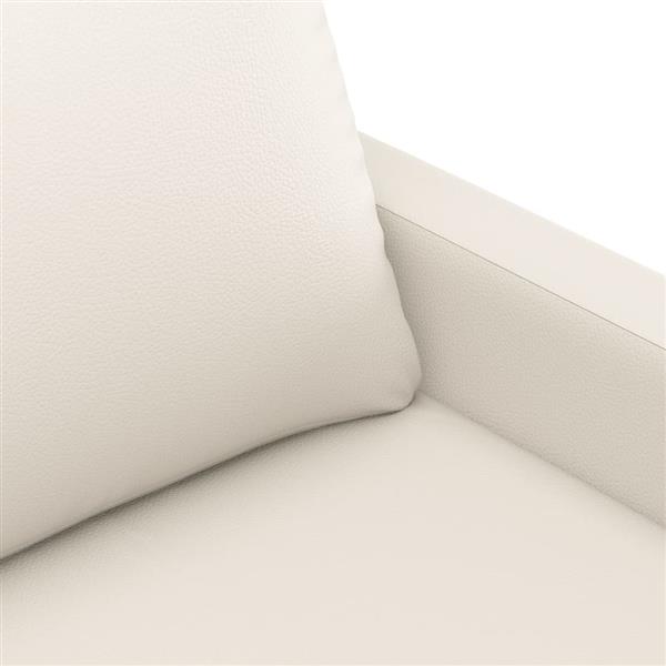 Grote foto tweezitsbank 140 cm kunstleer cr mekleurig huis en inrichting bankstellen