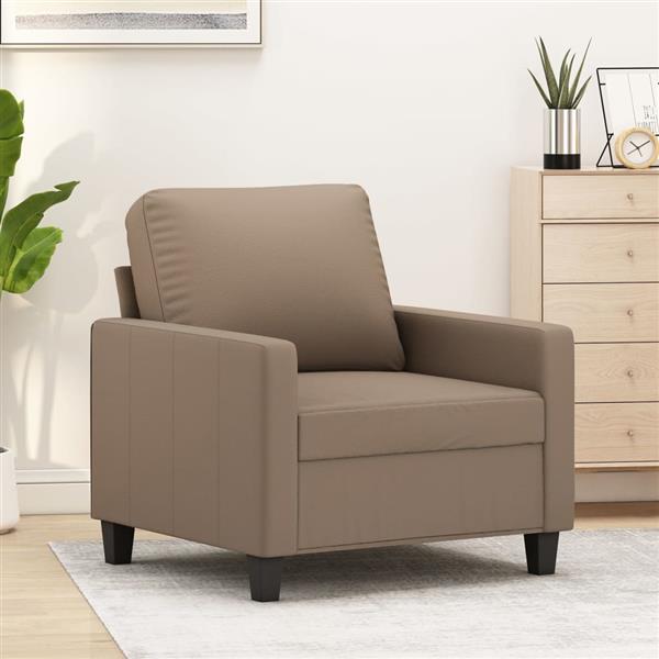 Grote foto fauteuil 60 cm kunstleer cappuccinokleurig huis en inrichting bankstellen