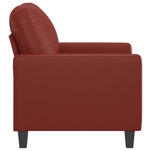 Grote foto fauteuil 60 cm kunstleer wijnrood huis en inrichting bankstellen