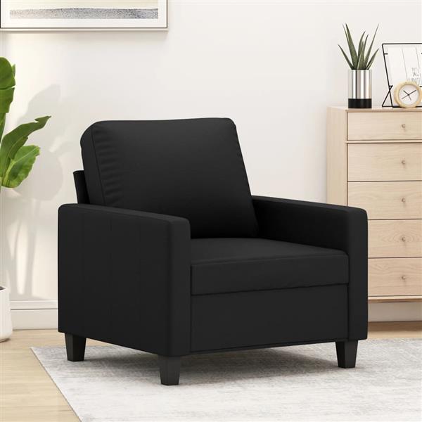 Grote foto fauteuil 60 cm kunstleer zwart huis en inrichting bankstellen