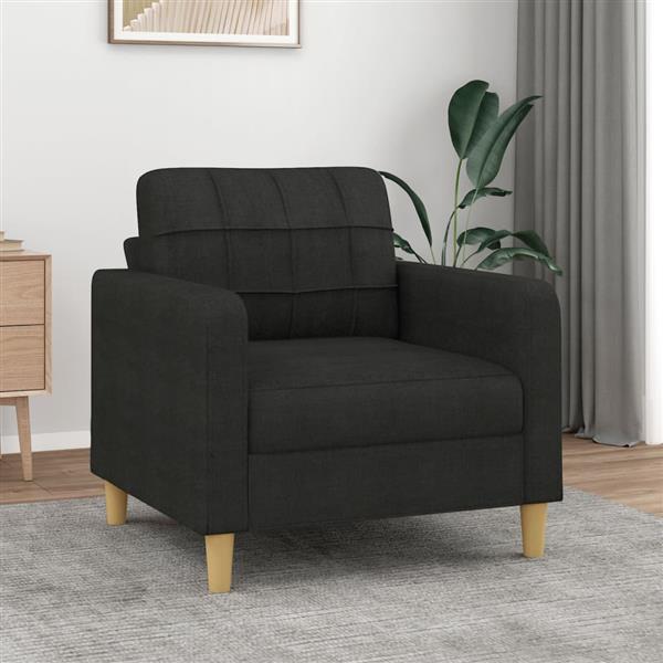 Grote foto fauteuil 60 cm stof zwart huis en inrichting bankstellen