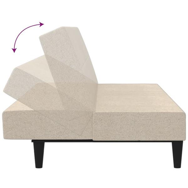 Grote foto slaapbank 2 zits microvezelstof cr mekleurig huis en inrichting bankstellen