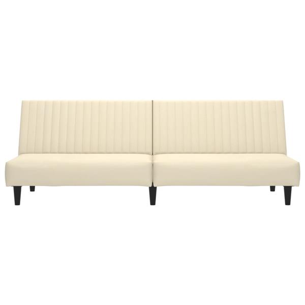 Grote foto slaapbank 2 zits fluweel cr mekleurig huis en inrichting bankstellen