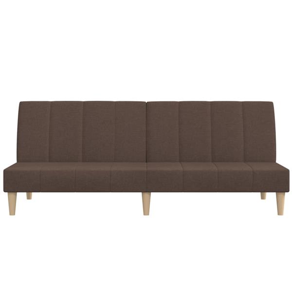 Grote foto slaapbank 2 zits stof taupe huis en inrichting bankstellen