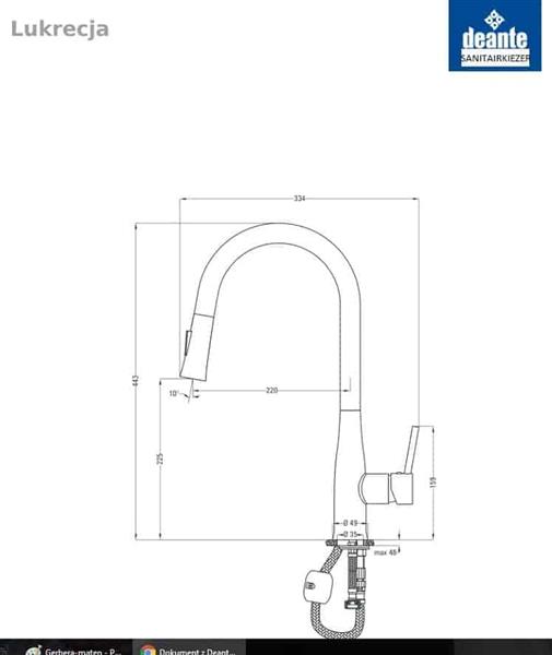 Grote foto keukenkraan met handdouche lukrecja chroom huis en inrichting keukenbenodigdheden