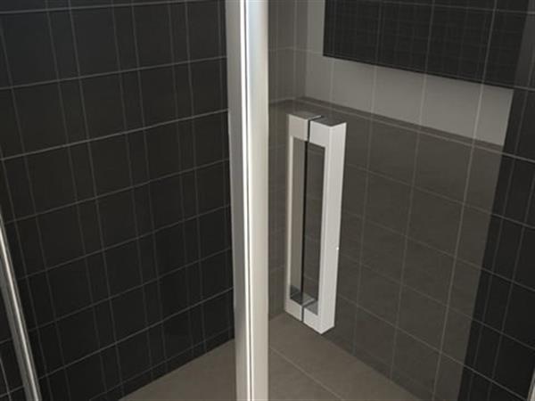 Grote foto douchecabine single 90 met zijwand en swingdeur doe het zelf en verbouw sanitair
