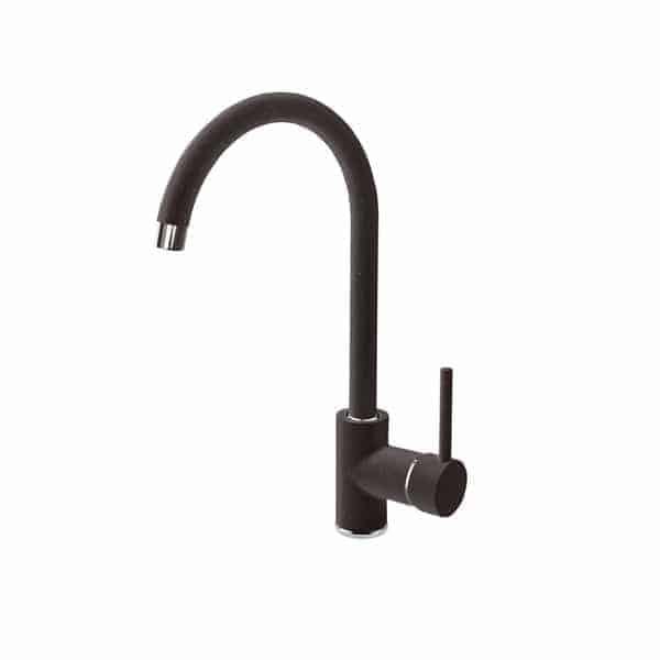 Grote foto keukenkraan nemezja hoog zwart huis en inrichting keukenbenodigdheden