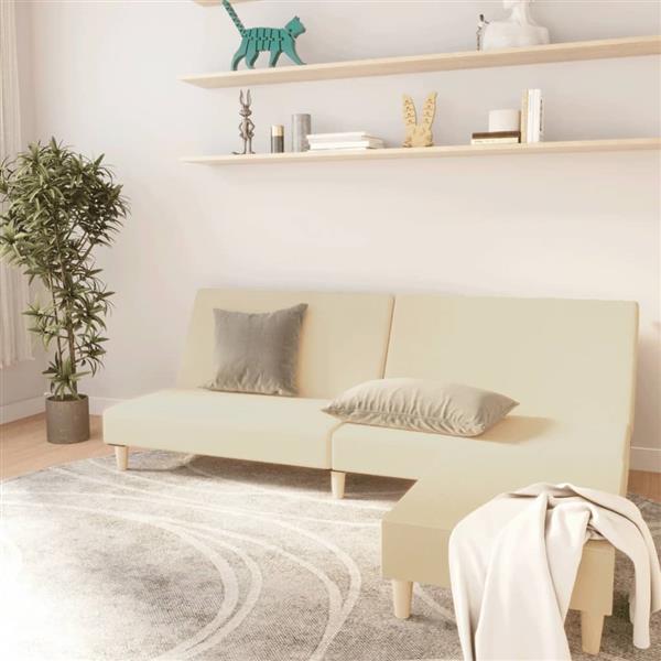 Grote foto slaapbank 2 zits met voetenbank stof cr mekleurig huis en inrichting bankstellen