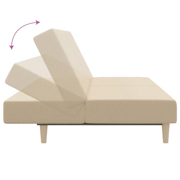 Grote foto slaapbank 2 zits met voetenbank stof cr mekleurig huis en inrichting bankstellen