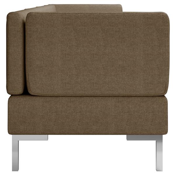 Grote foto 4 delig bankstel stof bruin huis en inrichting bankstellen