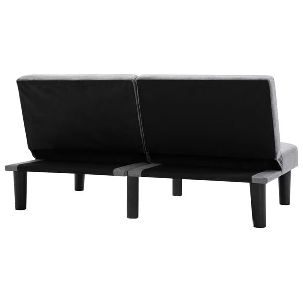 Grote foto tweezitsbank stof lichtgrijs huis en inrichting bankstellen