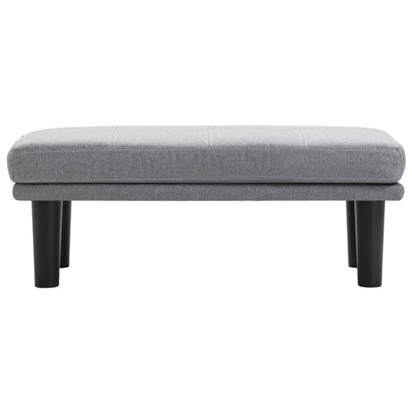 Grote foto tweezitsbank stof lichtgrijs huis en inrichting bankstellen