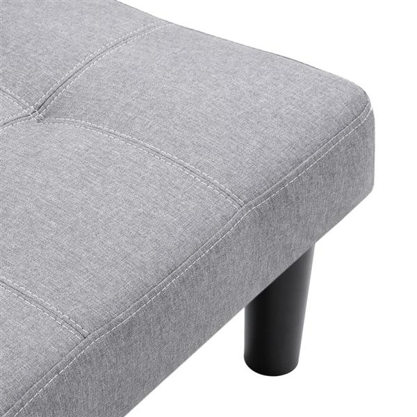 Grote foto tweezitsbank stof lichtgrijs huis en inrichting bankstellen