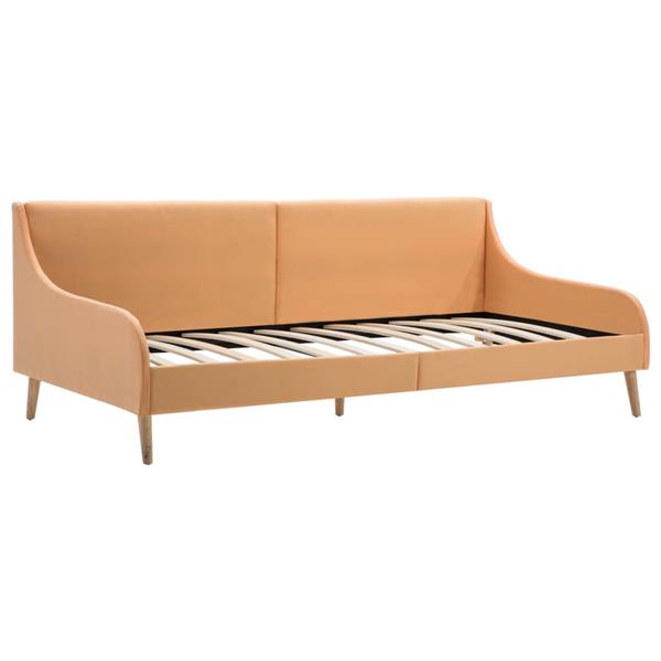 Grote foto dagbedframe met traagschuim matras stof oranje huis en inrichting bankstellen
