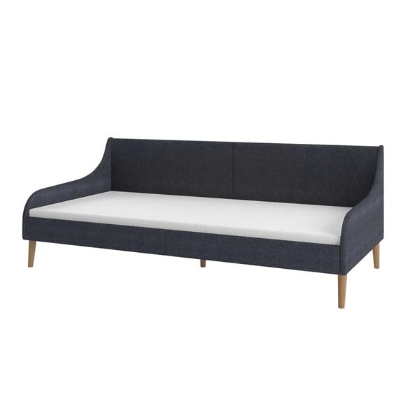 Grote foto dagbedframe met traagschuim matras stof donkergrijs huis en inrichting bankstellen