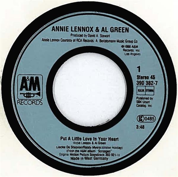 Grote foto annie lennox al green put a little love in your heart muziek en instrumenten platen elpees singles