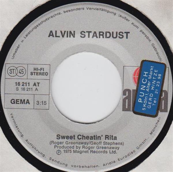 Grote foto alvin stardust sweet cheatin rita muziek en instrumenten platen elpees singles